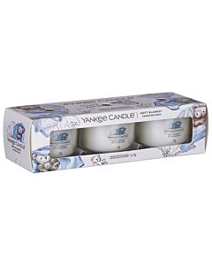 Yankee Candle - 3 Filled Votive Candles - Soft Blanket